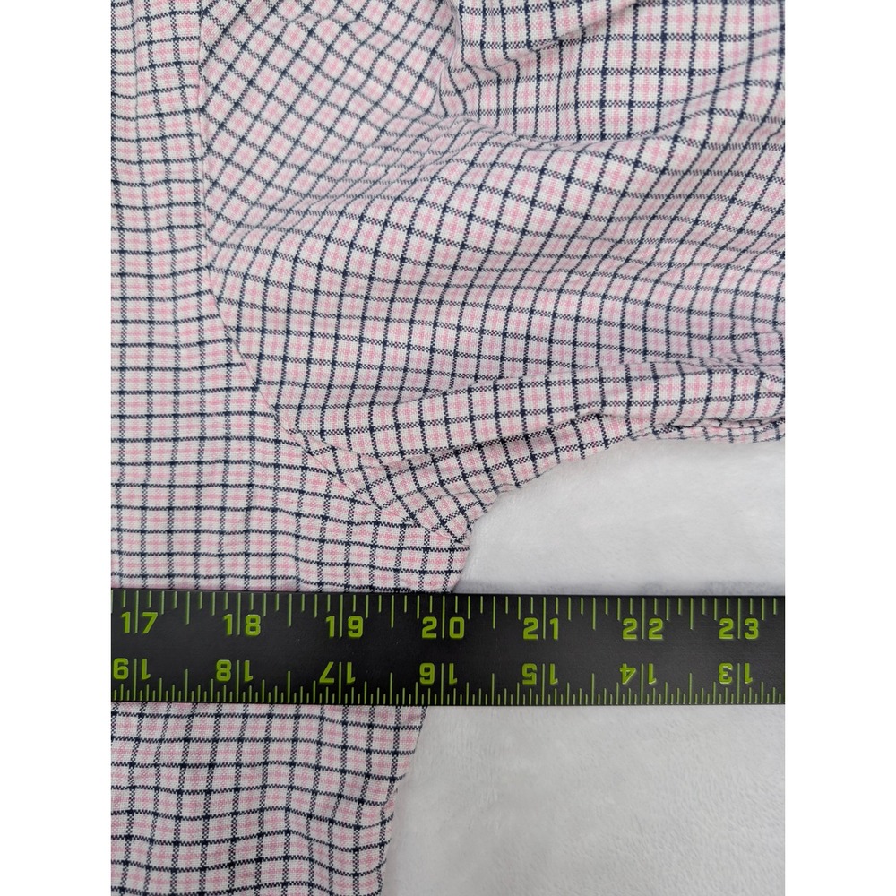 Ralph Lauren Vintage Plaid‎ Button Down Shirt Mens Size S Pink Navy - Picture 4 of 7